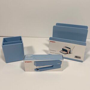 Poppin Desktop Collection in Sky Blue